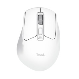 TRUST MOUSE WIRELESS RICARICABILE MULTICONNECT WL 2,4GHZ + 2x BT SILENT - 3200DPI - NIVEN - BIANCO