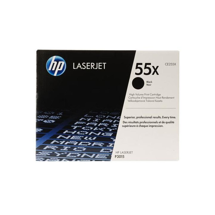 HP TONER NERO 55X PER LJ P3015 CE255X, 12500 PAG