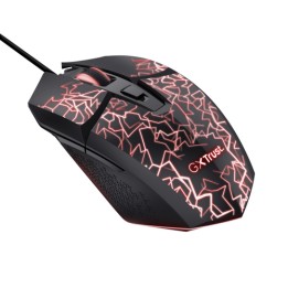 TRUST MOUSE GAMING ILLUMINATO CABLATO 6.400DPI - 6 PULSANTI PROGRAMMABILI - GXT113 FELOX - NERO