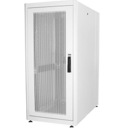 ARMADIO 26 UNIT 19 PER RETI E SERVER MISURE (A)1299 X (L)600 X (P)1000 MM. COLORE GRIGIO CHIARO PORTA TRAFORATA