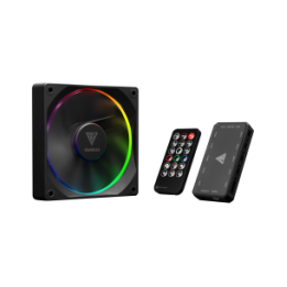 GAMDIAS VENTOLA CASE KIT AEOLUS M3-1204R 4x ARGB PWM FAN 120mm CENTRA.