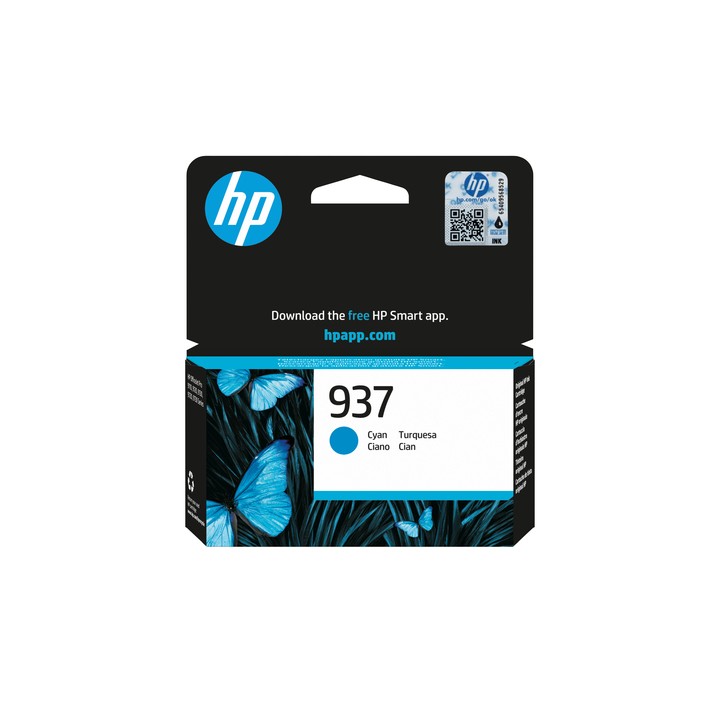 HP CART INK CIANO, 937
