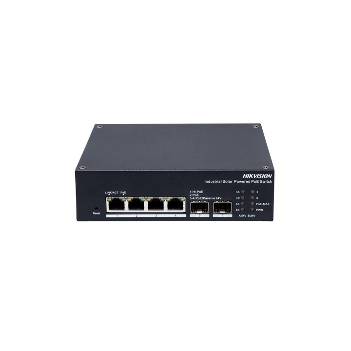 HIKVISION SWITCH INDUSTRIALE SOLAR SMART MANAGED GIGABIT HI-POE