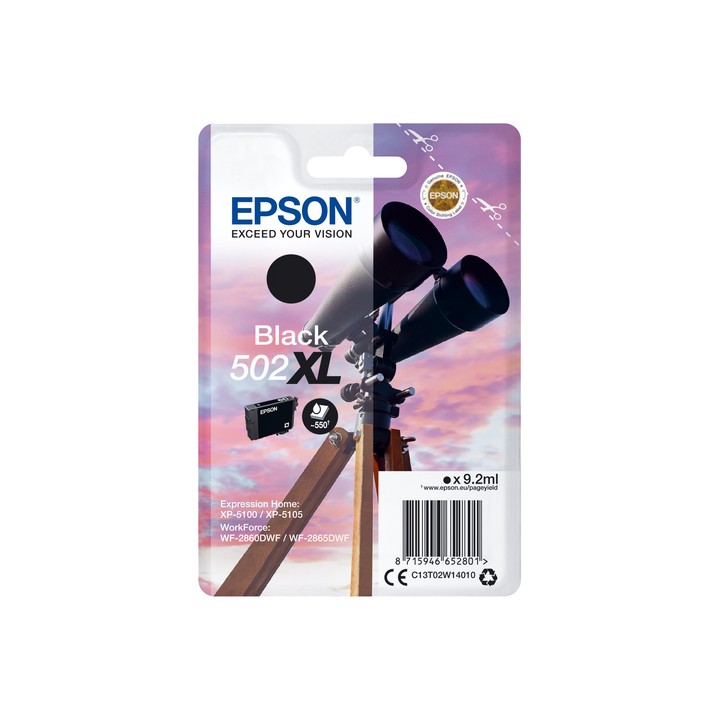 EPSON CART INK NERO BINOCOLO 502XL