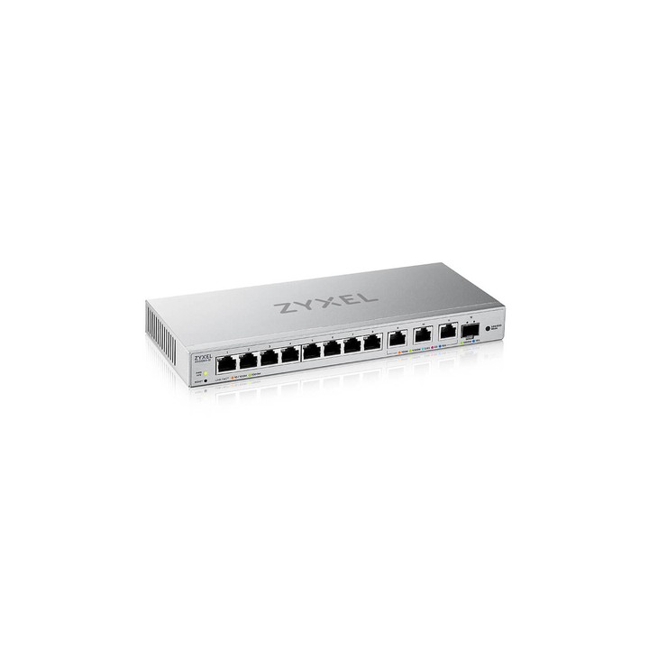 ZYXEL SWITCH SMART MANAGED 8X GB 3X 10MGBE 1X SFP+ 10GBE, - EASY MANAG, DESKTP/RACK