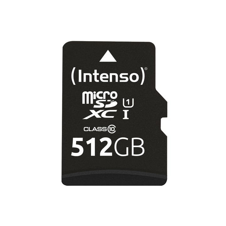 INTENSO MEMORY CARD MICRO SD 512GB UHS-I PREMIUM Up to 90 Mb/s