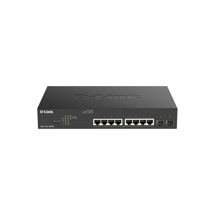D-LINK SWITCH 10 PORTE POE+ GIGABIT SMART MANAGED