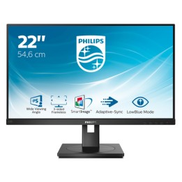 PHILIPS MONITOR 21,5 LED IPS 16:9 FHD 4MS 250 CD/M, VGA/DVI/DP/HDMI, MULTIMEDIALE