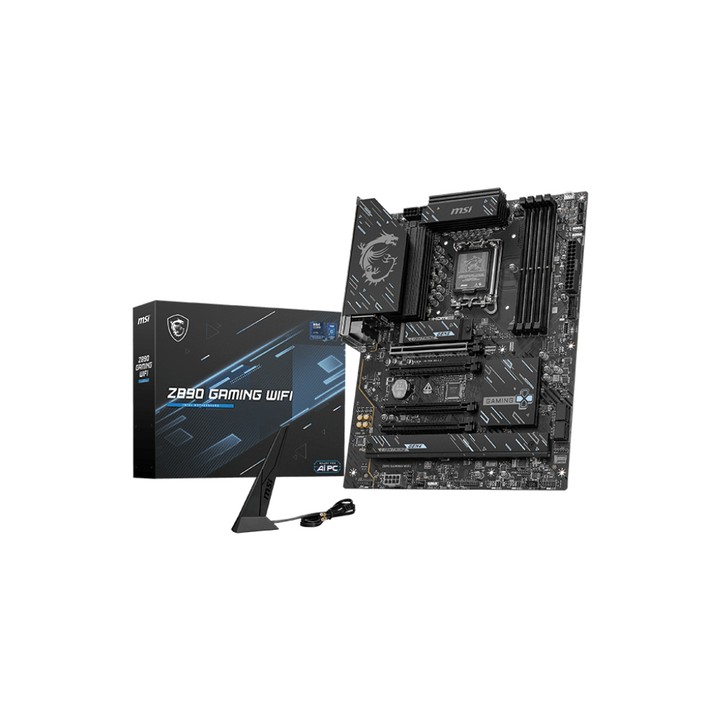 MSI MB Z890 GAMING WIFI , Z890,LGA1851,4DDR5,4PCI-Ex16,3M.2,1USB 40G,2USB 20G,8USB 5G, 4USB 2.0