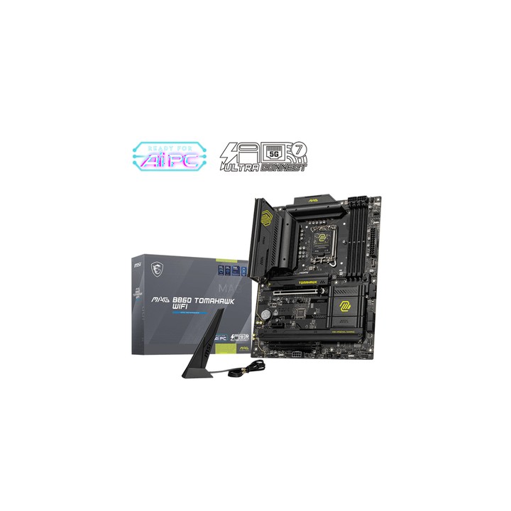 MSI MB INTEL MAG B860 TOMAHAWK WiFI ATX DDR5, 1PCI-Ex16, 1PCI-Ex4, 1PCI-Ex1, 4SATA3