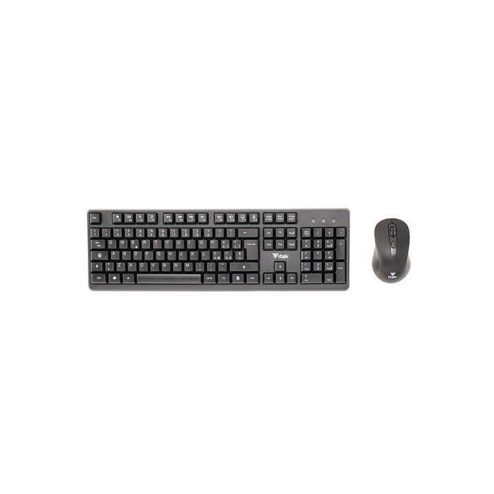 ITEK TASTIERA + MOUSE DEC W01 WIRELESS 2.4G MOUSE OTTICO 1600DPI TASTIERA MEMBRANA 105 TAST