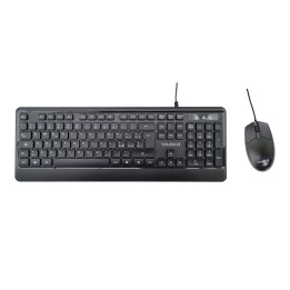 YASHI TASTIERA E MOUSE USB KIT, SOFT, NERO, ITA