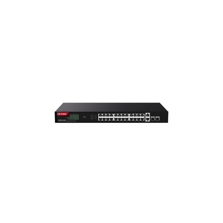 IP-COM SWITCH POE UNMANAGED, 28 PORT, 24 POE