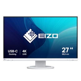 EIZO MONITOR 27 LED IPS 16:9 4K UHD 350 CDM, PIVOT, USB-C, DP/HDMI, BIANCO, FLEXSCAN, GAR 7 ANNI