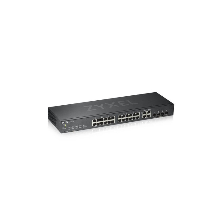 ZYXEL SWITCH MANAGED NEBULAFLEX 24 PORTE GIGABIT + 4 PORTE DUAL GIGABIT, IPV6, VLAN, QOS, IGMP, DESI