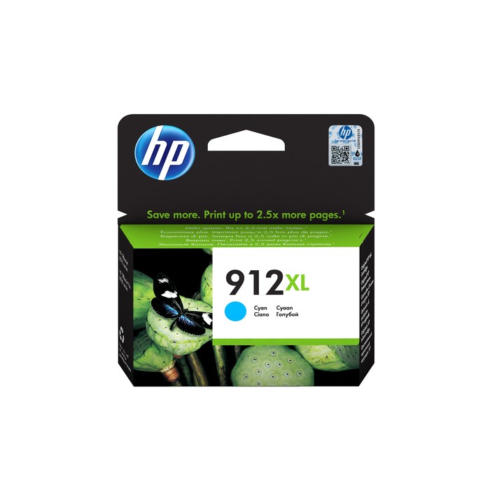 HP CART INK CIANO N. 912XL PER OFFICEJET 8012, 8013, 8014, 8015, 8022, 8024, 8025, 8035 TS