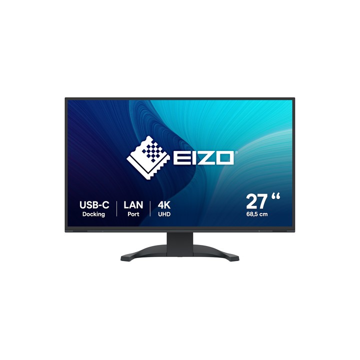 EIZO MONITOR 27 LED IPS 16:9 4K UHD, 5MS 350 CDM, PIVOT, USB-C, DP/HDMI, MULTIMEDIALE, FLEXSCAN EV2740X-BK