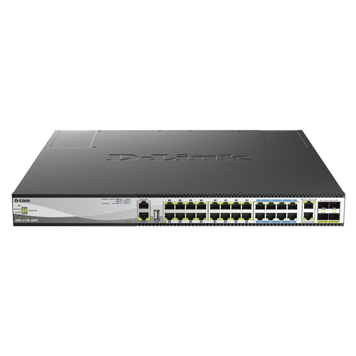 D-LINK SWITCH 30 PORTE L3 STACKABLE MULTI-GIGABIT MANAGED POE