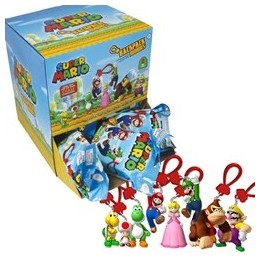 PALADONE Nintendo Super Mario Backpack display personaggi portachiavi/ciondolo per zaino 24 pezzi (assortimento casuale)