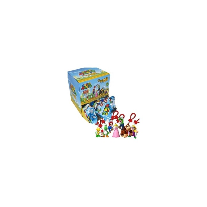 PALADONE Nintendo Super Mario Backpack display personaggi portachiavi/ciondolo per zaino 24 pezzi (assortimento casuale)