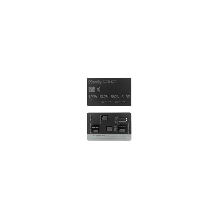 CELLY KIT UNIVERSALE PER SIM CARD CON CLIP