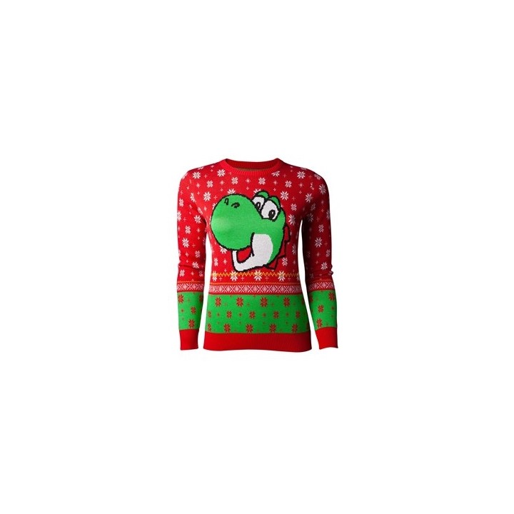 DIFUZED NINTENDO SUPER MARIO YOSHI MAGLIONE DONNA JUMPER XS