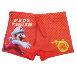 NINTENDO SUPER MARIO : FIRE MARIO - COSTUME DA BAGNO BOXER 8 ANNI (128cm)