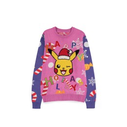 DIFUZED POKEMON - MAGLIONE NATALIZIO: PIKACHU PATCHED - TAGLIA M