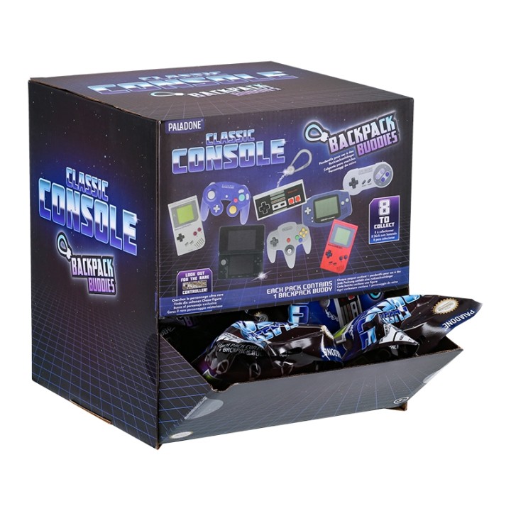 PALADONE NINTENDO CLASSIC CONSOLES BACKPACK BUDDIES DISPLAY (24 pezzi)