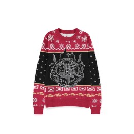 DIFUZED HARRY POTTER - MAGLIONE NATALIZIO: HOGWARTS LOGO - TAGLIA L