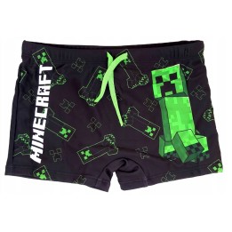 MINECRAFT : CREEPER - COSTUME DA BAGNO BOXER NERO 6 ANNI (116cm)