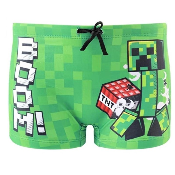 MINECRAFT: BOOM TNT - COSTUME DA BAGNO BOXER 10 ANNI (140cm)