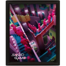 PYRAMID SQUID GAME (CRAZY STAIRS) - POSTER 3D INCORNICIATO