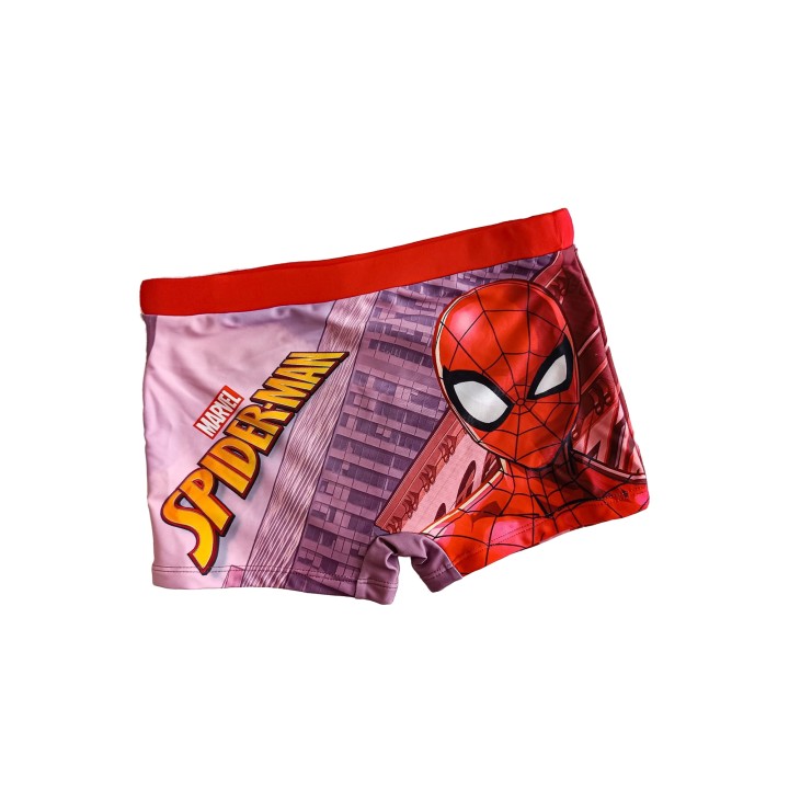 SDR-SPDY-141B - MARVEL AVENGERS: COSTUME DA BAGNO BOXER ROSSO 7-8 ANNI (122-128cm)