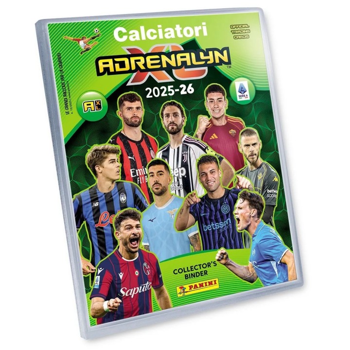 PANINI CALCIATORI ADRENALYN XL 2025-26 STARTER SET + 5 bustine + 3 card oro