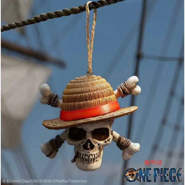 NEMESIS NOW 112374 - One Piece Luffy Jolly Roger Hanging Ornament