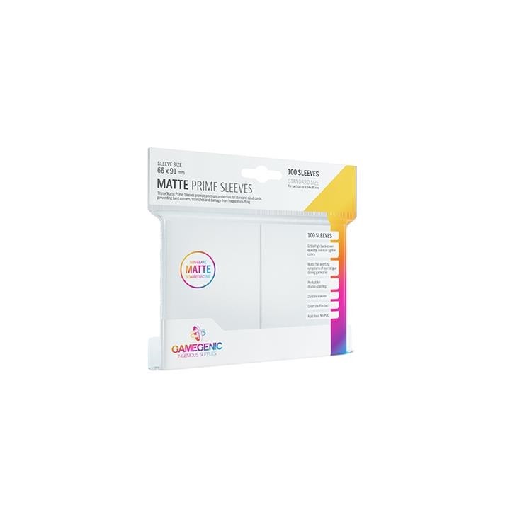 GAMEGENIC - Matte Prime Sleeves White Pack (100)