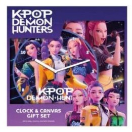 PYRAMID K-POP DEMON HUNTERS (HUNTR/X) CLOCK & CANVAS GIFT SET