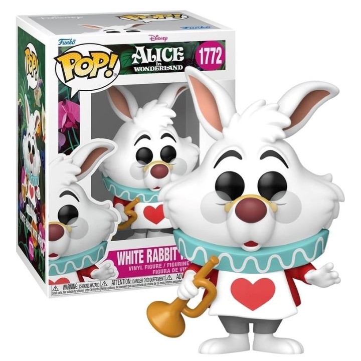 FUNKO POP Disney: Alice In Wonderland - 1772 White Rabbit With Horn 9cm