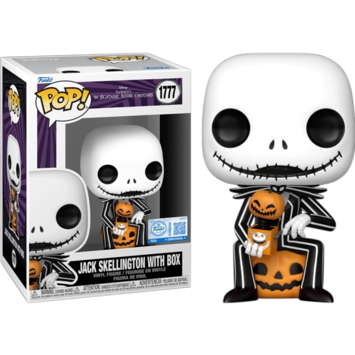 FUNKO POP Disney: The Nightmare Before Christmas - 1777 Jack Skellington With Box (Exclusive) 9cm