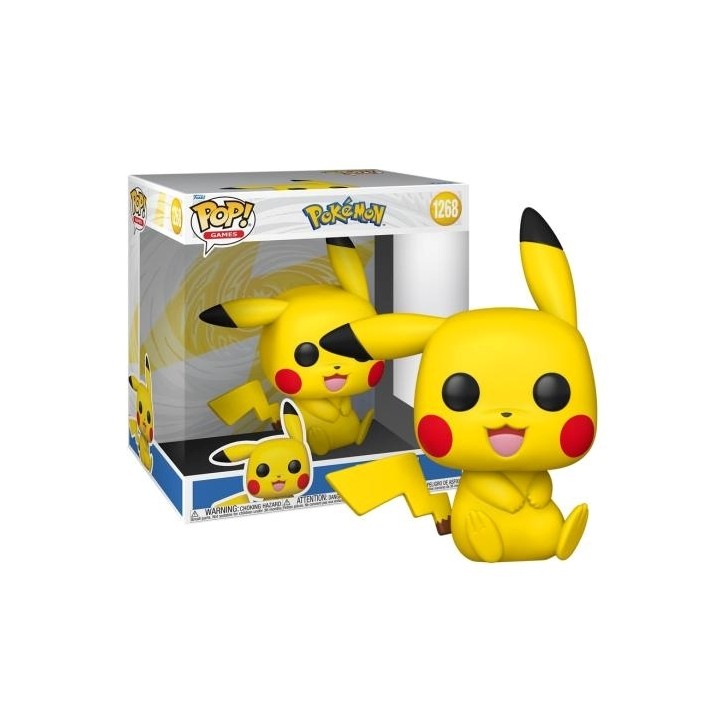 FUNKO POP Jumbo Pokemon - 1268 Pikachu (Sitting) 25cm