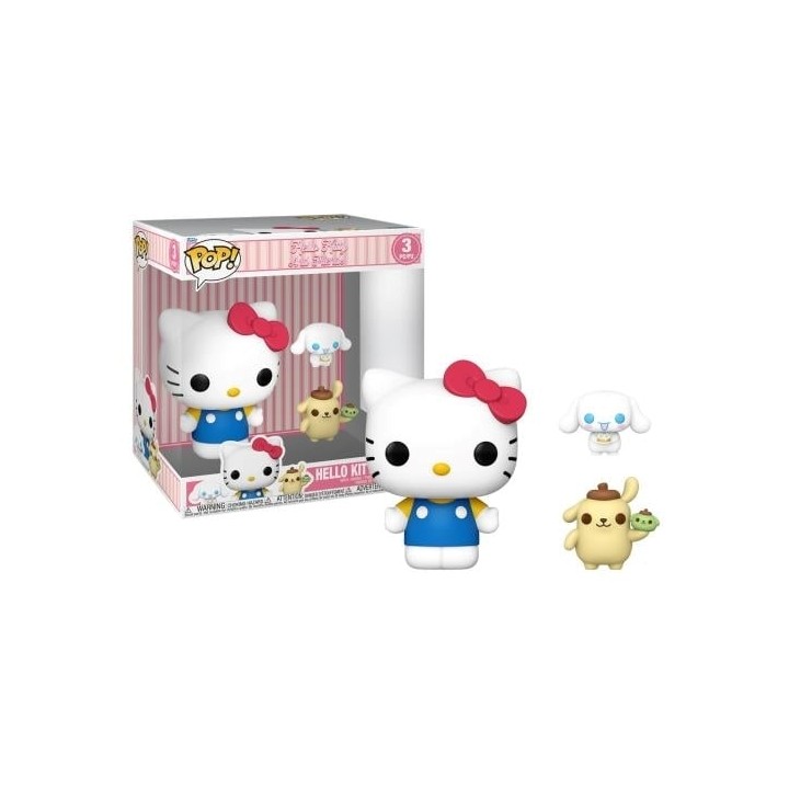 FUNKO POP Sanrio Jumbo: Hello Kitty And Friends - Hello Kitty With Cinnamoroll & Pompompurin