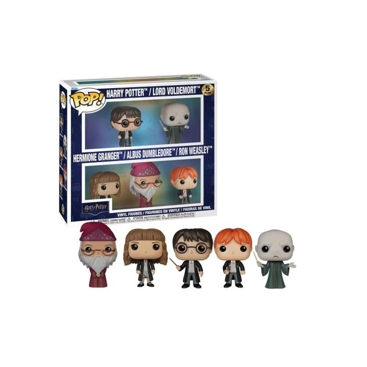 FUNKO POP Harry Potter: 5Set - Harry, Voldemort, Hermione, Albus, Ron 9cm