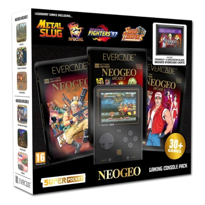 BLAZE Evercade NEOGEO Super Pocket Starter Bundle