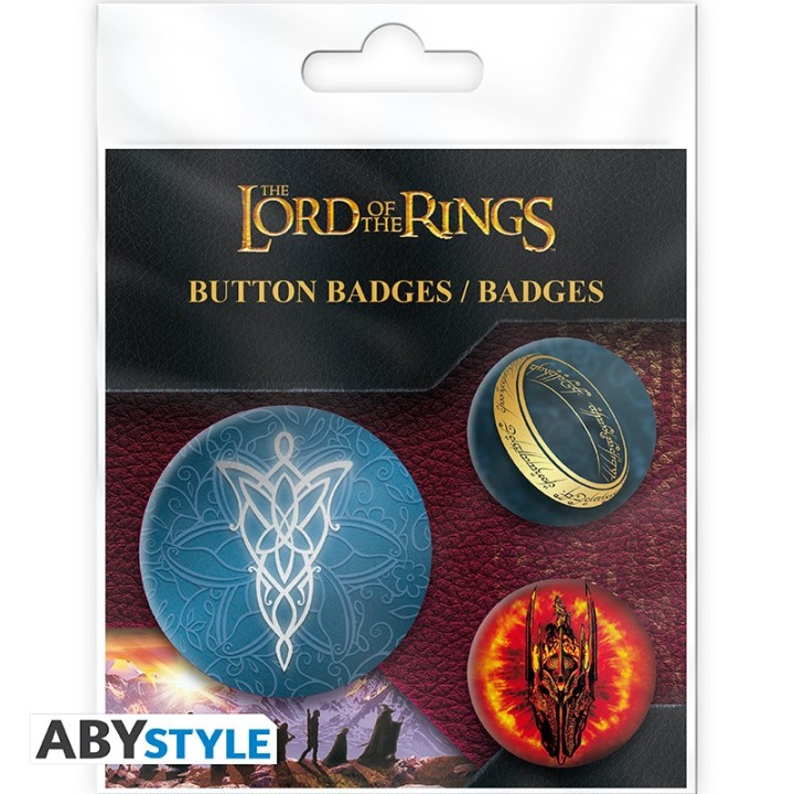 ABYSTYLE LORD OF THE RINGS - Badge Pack - Middle Earth