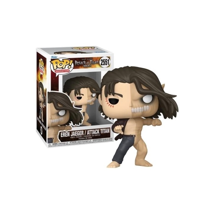 FUNKO POP Animation: Attack On Titan - 2551 Eren Jaeger/ Attack Titan 9cm