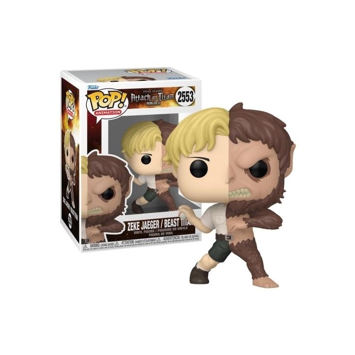 FUNKO POP Animation: Attack On Titan - 2551 Zeke Jaeger/ Beast Titan 9cm