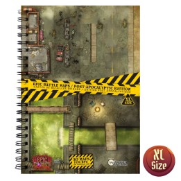 EPIC FORGE Libro Gioco da Tavolo: Post Apocalittico - (305x420 mm) Dimensione XL - A3 - Copertina Rigida