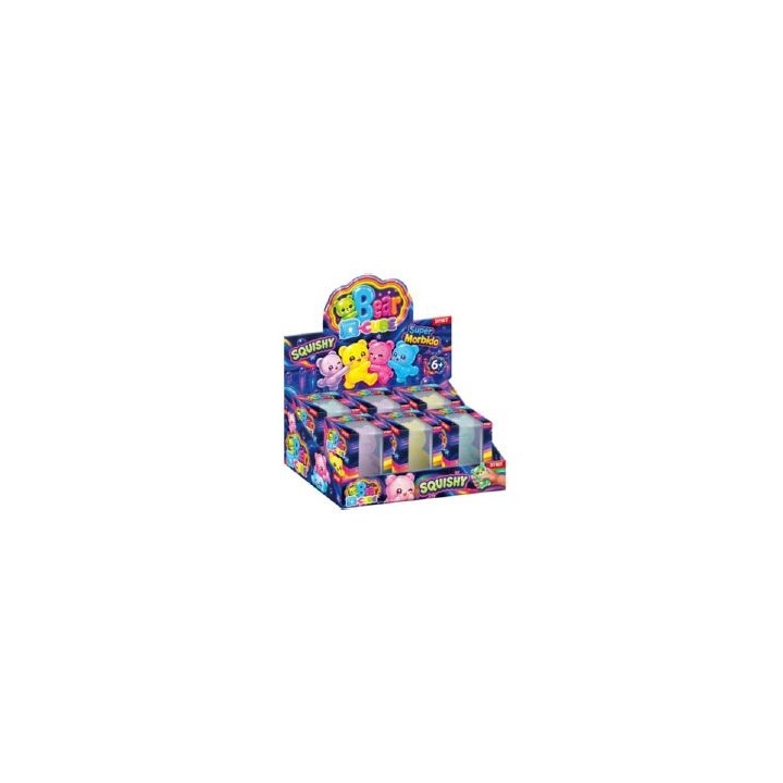 D-CUBE BEAR GELLY/TPR TRASPARENT DISPLAY 6