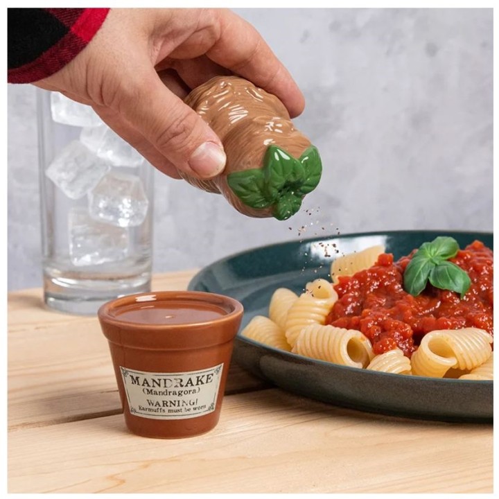 PALADONE HARRY POTTER Mandrake and Plant Pot Salt and Pepper Shakers